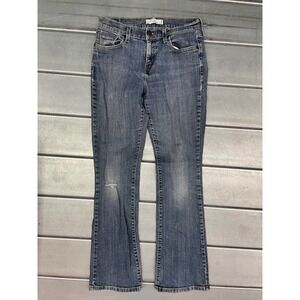 VTG Levis 515 Jeans Womens 6 28X31 Blue Medium Wash Denim‎ Boot Cut Distressed